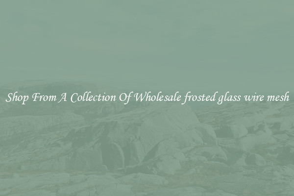 Shop From A Collection Of Wholesale frosted glass wire mesh