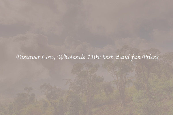 Discover Low, Wholesale 110v best stand fan Prices