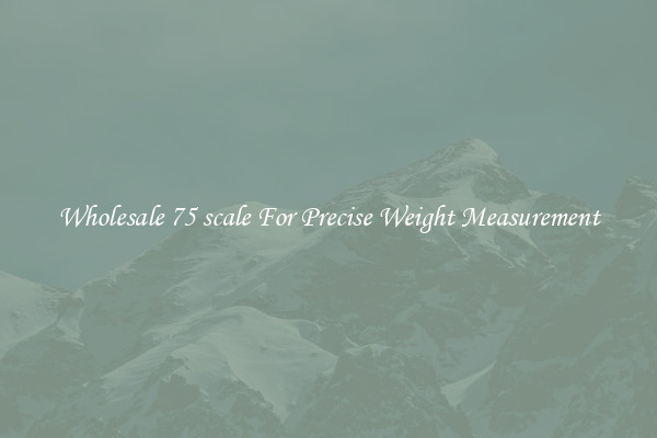 Wholesale 75 scale For Precise Weight Measurement