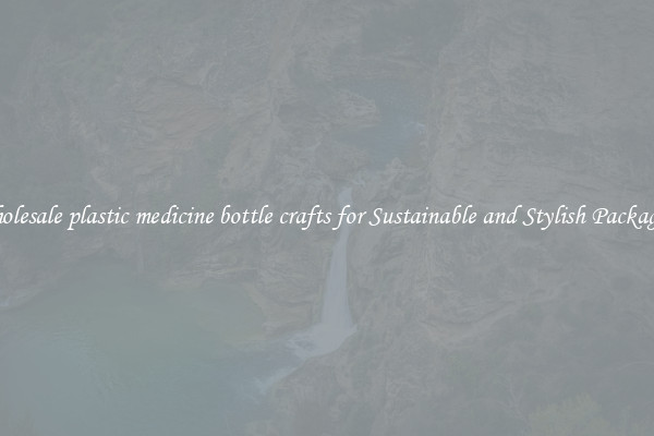 Wholesale plastic medicine bottle crafts for Sustainable and Stylish Packaging