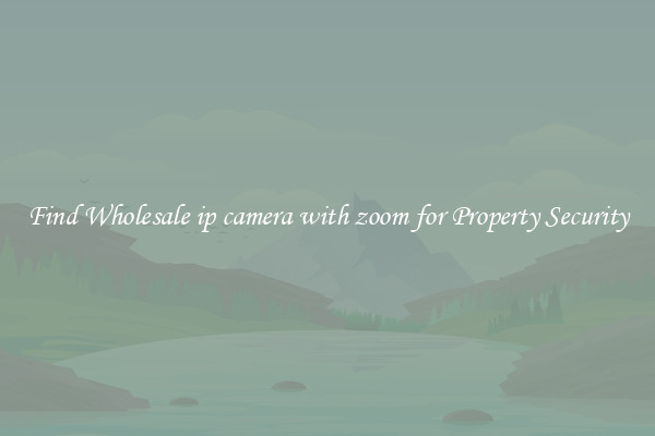 Find Wholesale ip camera with zoom for Property Security