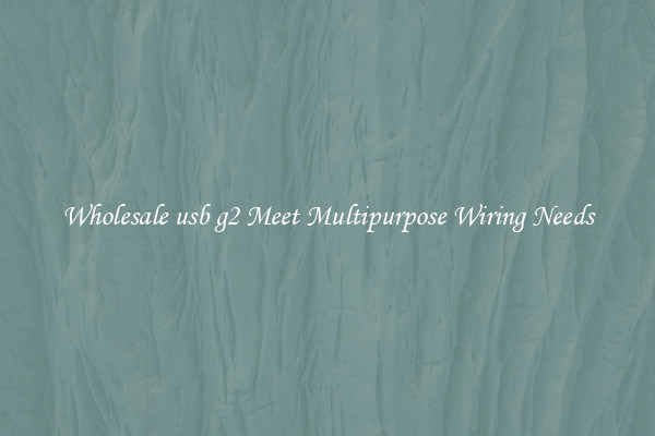 Wholesale usb g2 Meet Multipurpose Wiring Needs