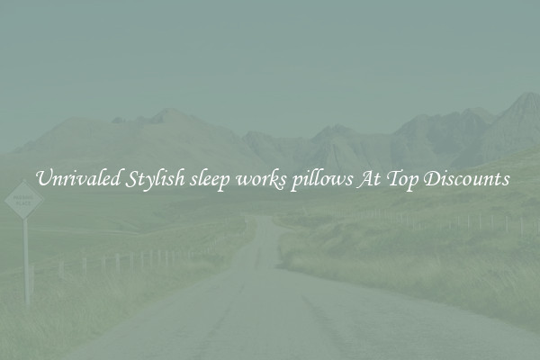 Unrivaled Stylish sleep works pillows At Top Discounts